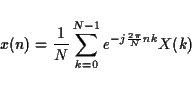 \begin{displaymath}y(n) = x(n) * h(n) := \sum_{k=-\infty}^\infty {x(k) h(n-k)}
\end{displaymath}